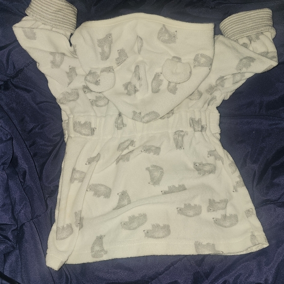 Carter's White and Gray Kids Pajama Robe - Picture 6 of 8